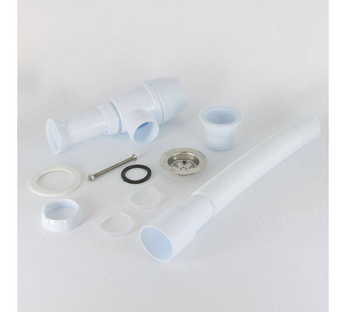 Сифон для раковины Wirquin Минор 1 1/2 x 40 мм с гофротрубой 800 мм 30718026