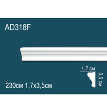 Молдинг гибкий Perfect AD318F полиуретановый 2000х40х18 мм AD318F