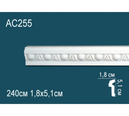 Молдинг полиуретановый Perfect AC255 с рисунком AC255
