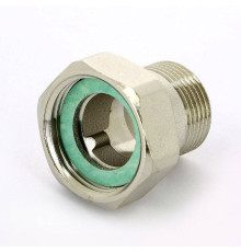 Соединение с накидной гайкой НВ Uni-Fitt 3/4 x 1 никелированное с плоской прокладкой 624N3400