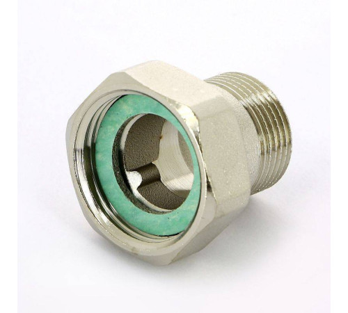 Соединение с накидной гайкой НВ Uni-Fitt 3/4 x 1 никелированное с плоской прокладкой 624N3400