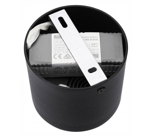 Накладной светильник iLedex Metrica 113-12W-D100-3000K-24DG-BK