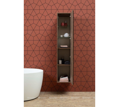 Шкаф-пенал Aquanet Lino 35 Дуб Веллингтон 00253914