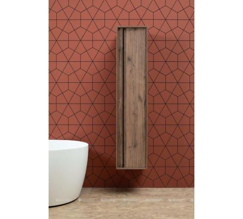 Шкаф-пенал Aquanet Lino 35 Дуб Веллингтон 00253914