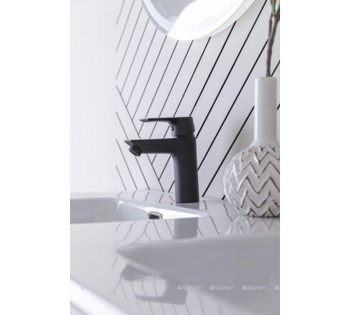 Смеситель для умывальника Aquanet Static черный матовый AF330-10B