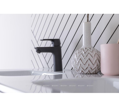 Смеситель для умывальника Aquanet Static черный матовый AF330-10B