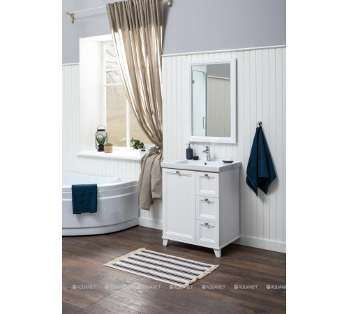 Зеркало Aquanet Амели 60x90 см белый матовый 00261991