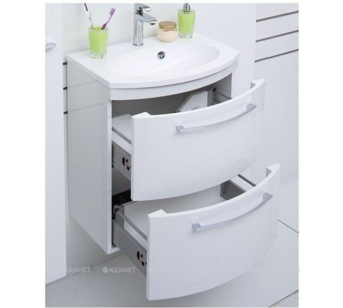Тумба под раковину De Aqua Лонг 60 белая 167119