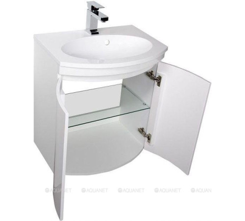 Тумба под раковину De Aqua Токката 60 белый 2 распашные двери 167128