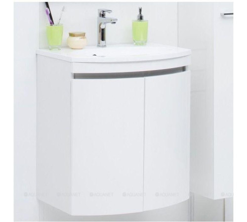 Тумба под раковину De Aqua Токката 60 белый 2 распашные двери 167128