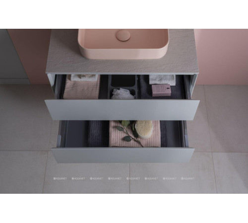 Тумба под раковину Allen Brau INFINITY 85 см белый папирус матовый 1.21001.PWM