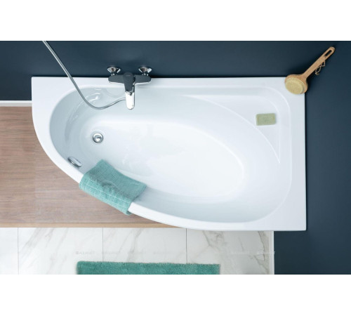 Ванна акриловая Aquanet Mia 140x80 R правая в комплекте 00246887