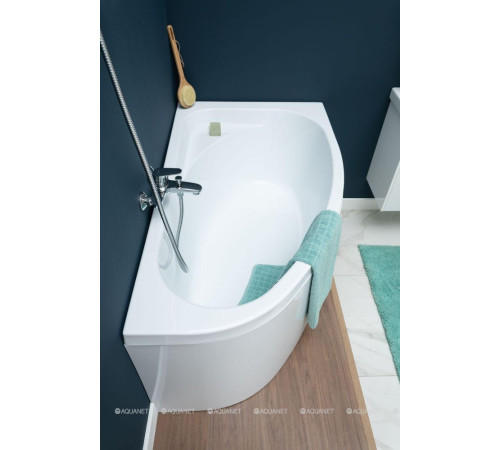 Ванна акриловая Aquanet Mia 140x80 R правая в комплекте 00246887