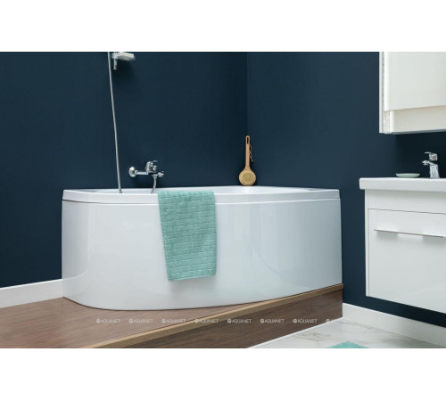 Ванна акриловая Aquanet Mia 140x80 R правая в комплекте 00246887