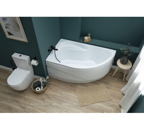 Акриловая ванна Aquanet GRACIOSA 150x90 L левая в комплекте 00205325