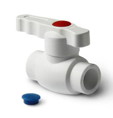 Кран шаровой PPR Pro Aqua Standart 25 мм белый с ручкой PA44010