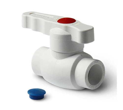 Кран шаровой PPR Pro Aqua Standart 25 мм белый с ручкой PA44010