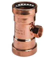 Тройник пресс Profipress XL Viega медь 64х1х64 мм ВР SC-Contur 577711