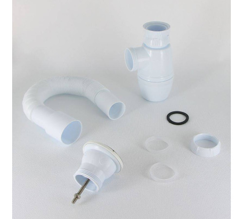 Сифон для раковины Wirquin Минор 1 1/2 x 40 мм с гофротрубой 800 мм 30718026