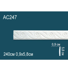 Молдинг полиуретановый Perfect AC247 с рисунком AC247