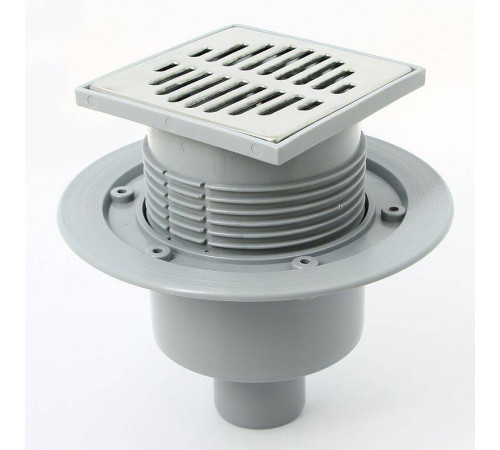 Трап McAlpine MRFG3V-50 115x115 мм вертикальный выпуск 50 мм сухой затвор MRFG3V-50