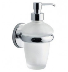 Дозатор для жидкого мыла настенный INDA Joy белый/хром A51120 CR 21