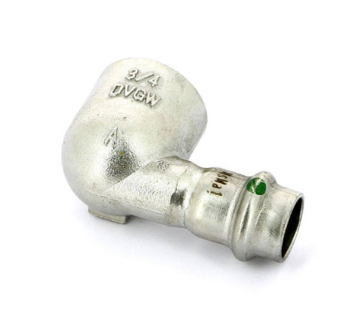 Угол 90° пресс-В компактный нержавеющая сталь Viega Sanpress Inox 15х3/4 436988