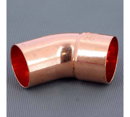 Угол медный 45 градусов однораструбный под пайку Viega 42 мм 110338