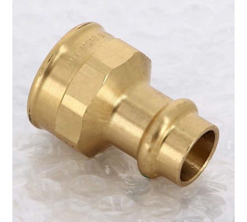 Муфта переходная пресс-В Viega Sanpress бронза 15х3/4 298098