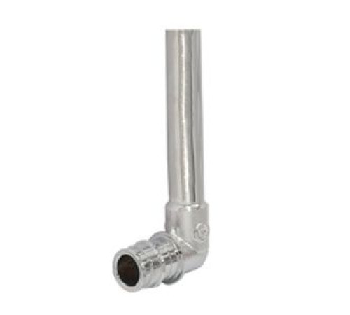 Угольник аксиальный Giacomini GX 90° с хромированной трубкой 16x15 мм L-250 мм GX128X013