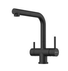 Смеситель для кухни Omoikiri Takamatsu-S BL с выдвижным изливом под фильтр черный 4994570