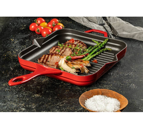 Сковорода-гриль квадратная Hascevher GTV 2828 Red 28х28 см A855528