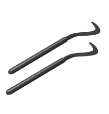 Комплект плоских кронштейнов для радиаторов Royal Thermo 7,2х170 мм черный НС-1066204