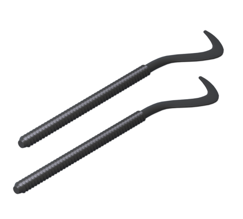 Комплект плоских кронштейнов для радиаторов Royal Thermo 7,2х170 мм черный НС-1066204