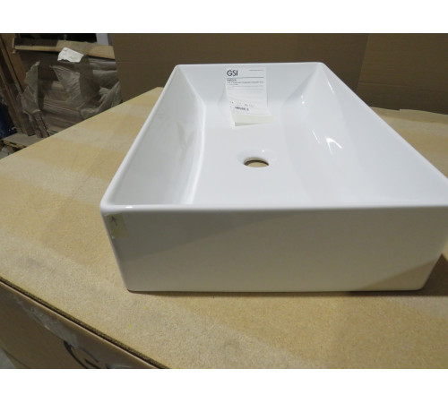 Раковина накладная GSI Kube X 370х600 мм белый глянцевый 945311_УЦ/3