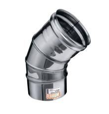 Колено дымохода 3-секционное 135° Ferrum AISI 430 0.5 мм 200 мм Af2111