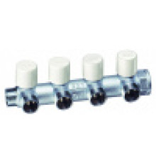 Коллектор балансировочный FAR 3/4 HP-BP 4 отвода M24x19 хромированный FK 3878 C3404
