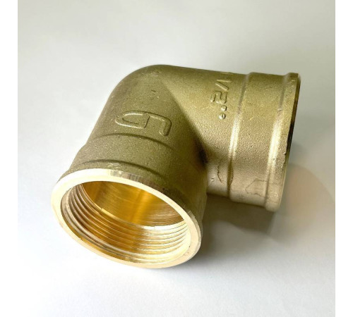 Угол резьбовой 90° ВВ LD Pride 1 1/2 латунь LD.65.512.40