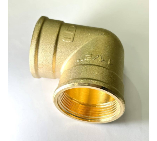 Угол резьбовой 90° ВВ LD Pride 1 1/2 латунь LD.65.512.40