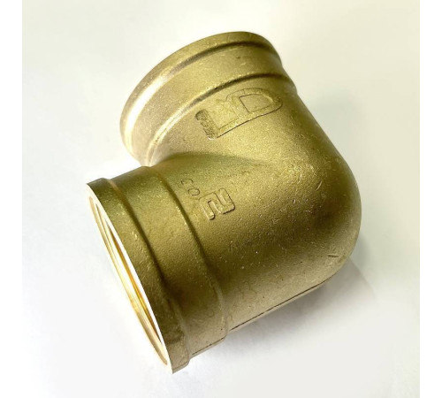 Угол резьбовой 90° ВВ LD Pride 2 латунь LD.65.512.50