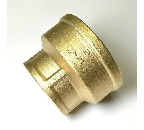 Муфта резьбовая переходная LD Pride DN50х32 2х1 1/4 дюйма ВР-ВР латунь LD.65.516.50х32