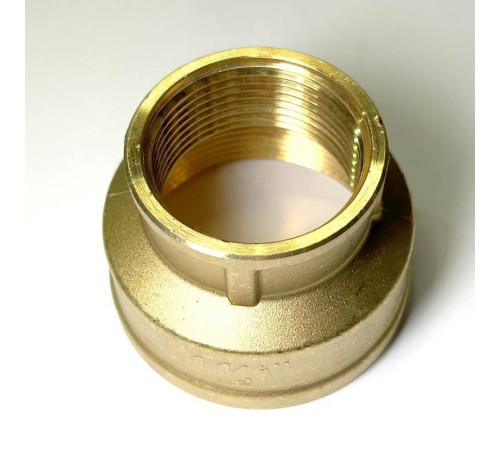 Муфта резьбовая переходная LD Pride DN50х32 2х1 1/4 дюйма ВР-ВР латунь LD.65.516.50х32