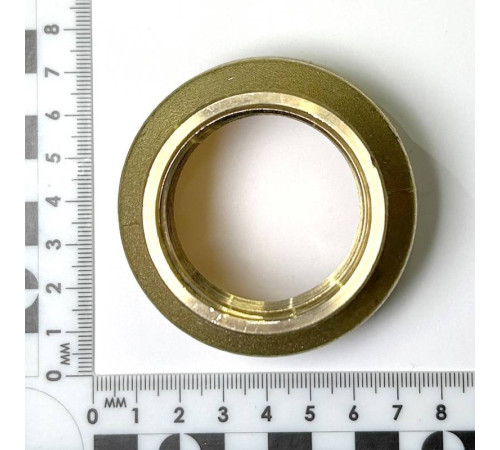 Муфта резьбовая переходная LD Pride DN50х32 2х1 1/4 дюйма ВР-ВР латунь LD.65.516.50х32