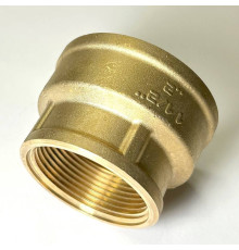 Муфта резьбовая переходная LD Pride DN50х40 2х1 1/2 дюйма ВР-ВР латунь LD.65.516.50х40