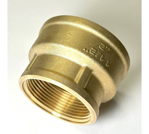 Муфта резьбовая переходная LD Pride DN50х40 2х1 1/2 дюйма ВР-ВР латунь LD.65.516.50х40