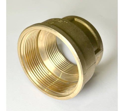 Муфта резьбовая переходная LD Pride DN50х40 2х1 1/2 дюйма ВР-ВР латунь LD.65.516.50х40