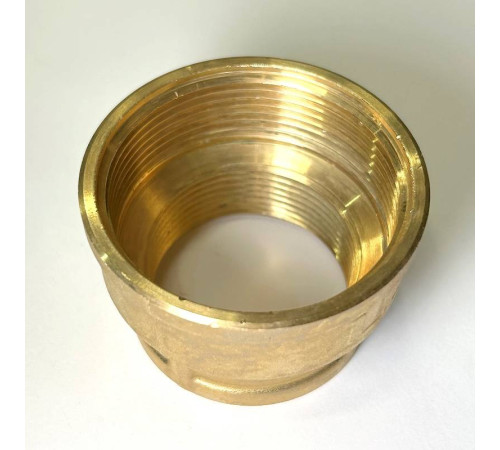 Муфта резьбовая переходная LD Pride DN50х40 2х1 1/2 дюйма ВР-ВР латунь LD.65.516.50х40