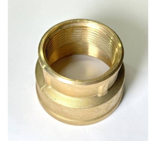 Муфта резьбовая переходная LD Pride DN50х40 2х1 1/2 дюйма ВР-ВР латунь LD.65.516.50х40