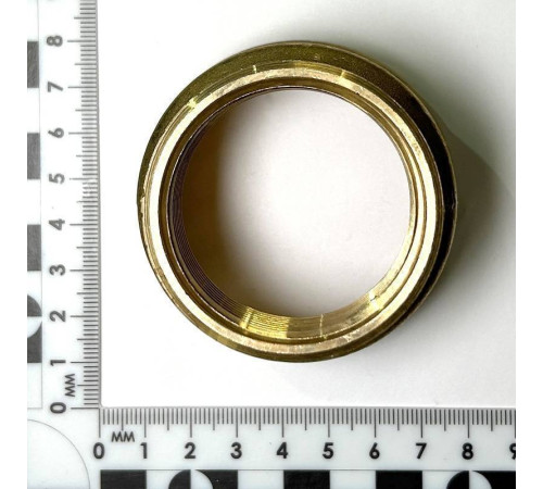 Муфта резьбовая переходная LD Pride DN50х40 2х1 1/2 дюйма ВР-ВР латунь LD.65.516.50х40