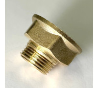 Переход резьбовой LD Pride никелированная латунь 1/2 ВР х 3/8 НР LD.67.509.15х10